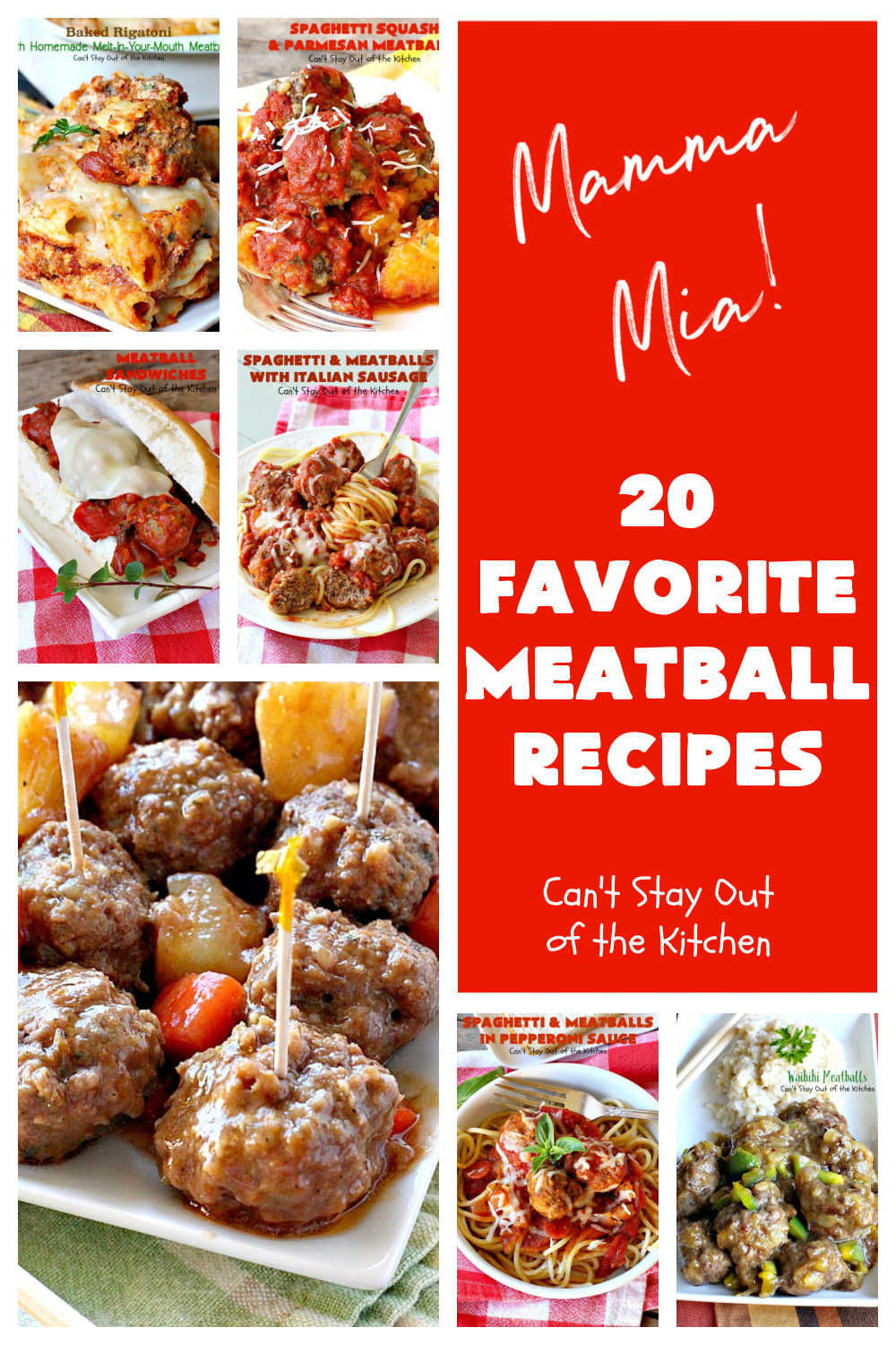 20 Favorite Meatball Recipes | Can't Stay Out of the Kitchen | #appetizers, #sliders & #sandwiches & lots of different ways to enjoy #meatballs without every version being #SpaghettiAndMeatballs! #beef #20FavoriteMeatballRecipes #MeatballRecipes