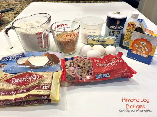 Almond Joy Blondies | Can't Stay Out of the Kitchen | these rich and decadent #cookies are divine. Perfect #dessert for any occasion. The icing is to die for! #chocolate #coconut #almonds