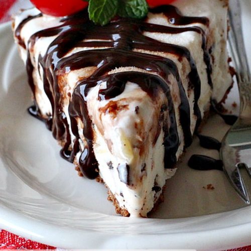 Almond Joy Ice Cream Pie | Can't Stay Out of the Kitchen | this spectacular 4-ingredient #recipe will knock your socks off! It's the ultimate #dessert for #Easter, #MothersDay or other special occasions. It tastes like eating #AlmondJoyBars but in #IceCream form! #AlmondJoyDessert #ChocolateDessert #IceCreamDessert #HolidayDessert #EasterDessert #MothersDayDessert #coconut #almonds #chocolate