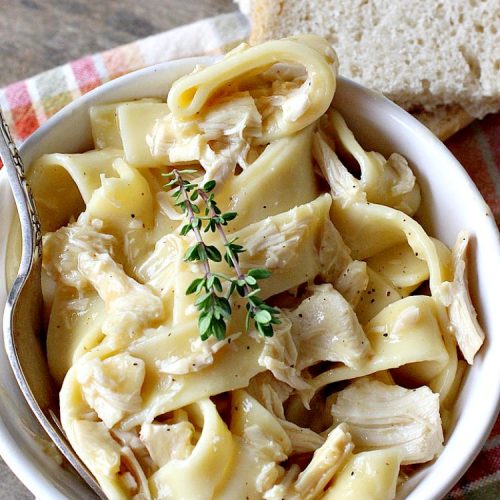 Amish Chicken and Noodles | Can't Stay Out of the Kitchen | this fantastic 30-minute recipe uses only 6 ingredients. It's so quick & easy for weeknight dinners. We've served it several times for company & everyone loved it! #Amish #chicken #noodles