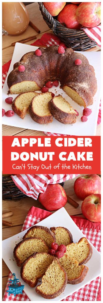 Apple Cider Donut Cake | Can't Stay Out of the Kitchen