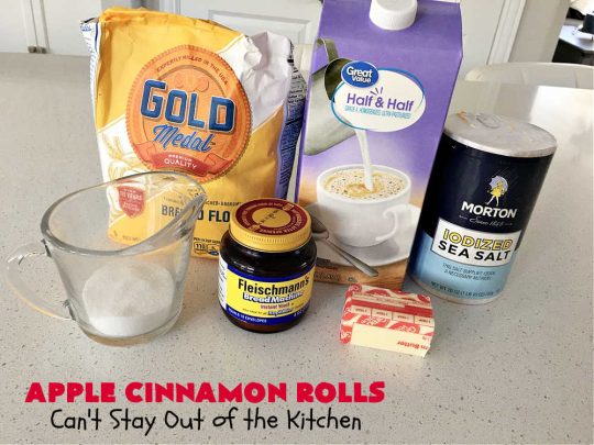 Apple Cinnamon Rolls | Can't Stay Out of the Kitchen | these luscious #CinnamonRolls are outrageously good. They're filled with #apples & #cinnamon & slathered with a rich, thick icing to die for. Terrific for a weekend, company or #holiday #breakfast. Every bite will have you drooling. #brunch #SweetRolls #AppleCinnamonRolls