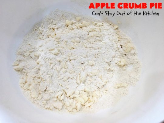Apple Crumb Pie | Can't Stay Out of the Kitchen | my Mom's fantastic old-fashioned #recipe. Great for family, company or #holiday dinners. #Christmas #Thanksgiving #pie #AppleCrumbPie
