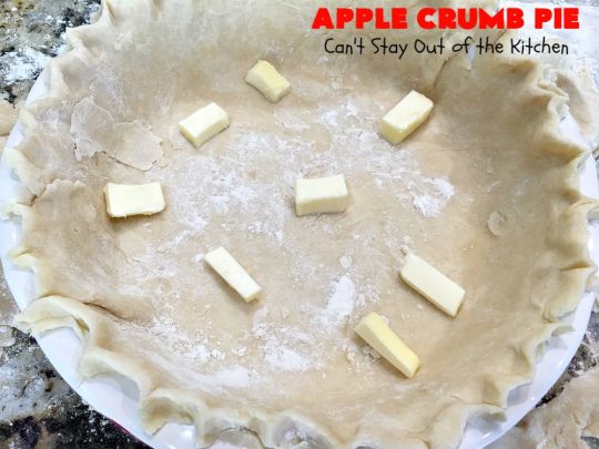 Apple Crumb Pie | Can't Stay Out of the Kitchen | my Mom's fantastic old-fashioned #recipe. Great for family, company or #holiday dinners. #Christmas #Thanksgiving #pie #AppleCrumbPie