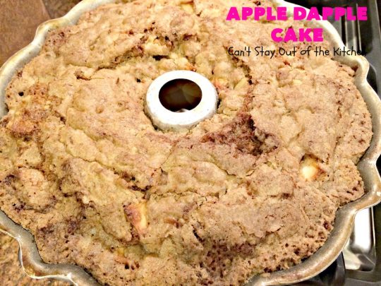 Apple Dapple Cake | Can't Stay Out of the Kitchen | this favorite #apple #cake is filled with #apples, #walnuts & #coconut. It's a terrific #dessert cake or can be used as a #breakfast #coffeecake. #applecake