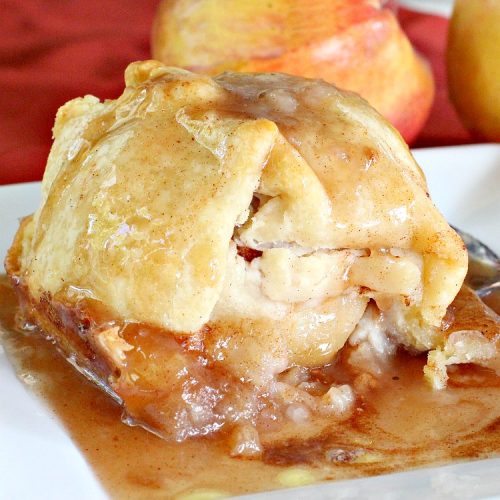 Apple Dumplings | Can't Stay Out of the Kitchen | this is my favorite #dessert. It's absolutely melt-in-your-mouth delicious. #apples are filled with #cinnamon-sugar, rolled in pie crust & glazed with a cinnamon-sugar syrup. Terrific dessert for company or #holidays.