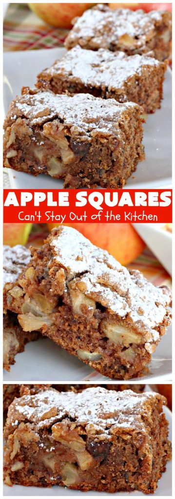 Apple Squares | Can't Stay Out of the Kitchen