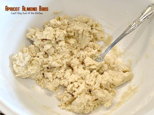 Apricot Almond Bars | Can't Stay Out of the Kitchen | these #cookie bars are fantastic. #Apricot preserves are layered on a shortbread crust and sprinkled with #almonds. We love to make these for the #holidays. #dessert