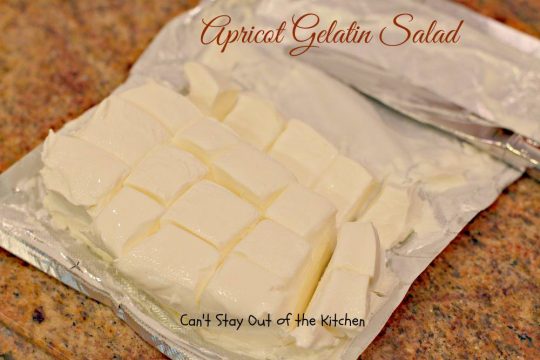 Apricot Gelatin Salad - IMG_0652