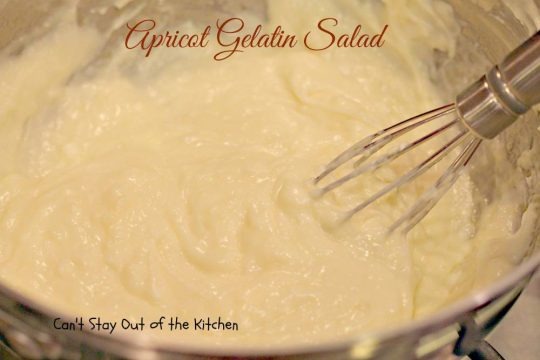 Apricot Gelatin Salad - IMG_0655