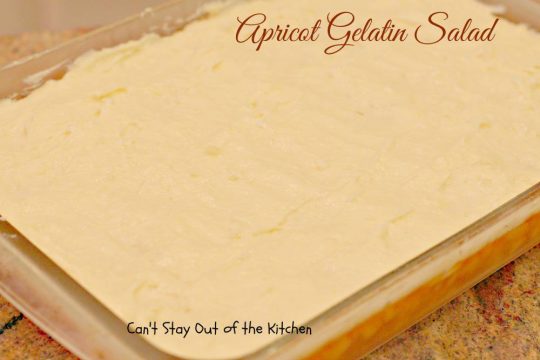 Apricot Gelatin Salad - IMG_0669