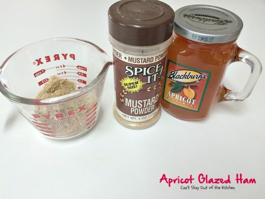 Apricot Glazed Ham | Can't Stay Out of the Kitchen | one of the easiest, most succulent & delicious ways to prepare #ham for #holiday menus. This one gives instructions on how to carve a #spiral-cutham. #glutenfree