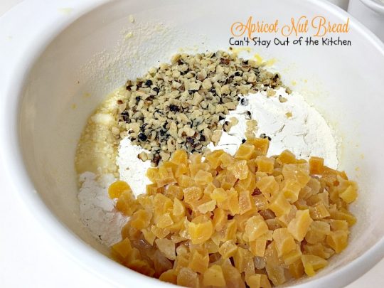 Apricot Nut Bread | Can't Stay Out of the Kitchen | one of the best #apricot #breads you'll ever taste. Quick, easy & great for #holidays or whenever you want to satisfy your sweet tooth! #breakfast