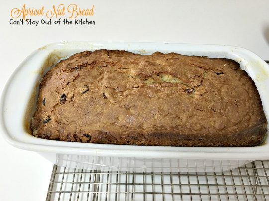 Apricot Nut Bread | Can't Stay Out of the Kitchen | one of the best #apricot #breads you'll ever taste. Quick, easy & great for #holidays or whenever you want to satisfy your sweet tooth! #breakfast