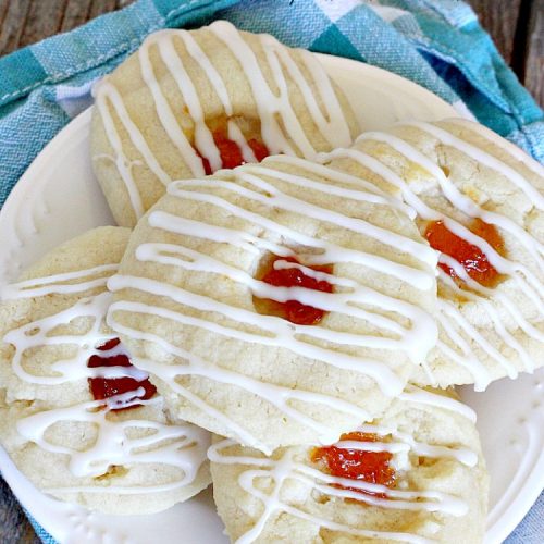 Apricot Thumbprint Cookies | Can't Stay Out of the Kitchen | these delicious #cookies are family favorites. Perfect for any #holiday, potluck, baby shower or other party. #apricot #dessert