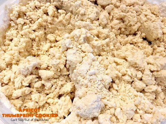 Apricot Thumbprint Cookies | Can't Stay Out of the Kitchen | these delicious #cookies are family favorites. Perfect for any #holiday, potluck, baby shower or other party. #apricot #dessert