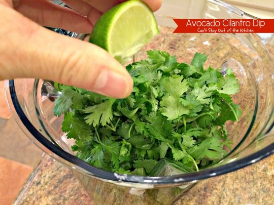 Avocado Cilantro Dip | Can't Stay Out of the Kitchen | one of the BEST #avocado #dips you will ever eat! This one is creamy from #Greekyogurt. #glutenfree #cilantro #appetizer
