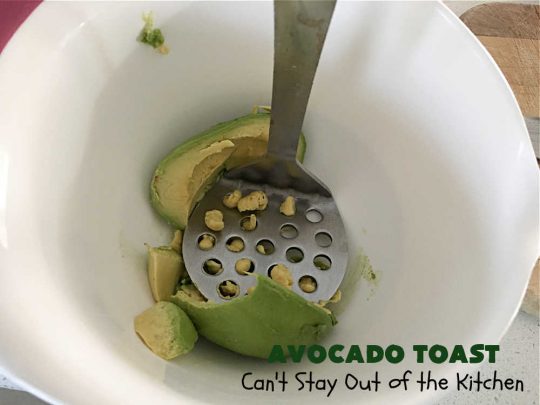 Avocado Toast | Can't Stay Out of the Kitchen | this fantastic #TexMex #recipe is made with #HawaiianBread #avocados, #FetaCheese, #ScrambledEggs or #PoachedEggs & #PicoDeGallo or #tomatoes. It's a spectacular #breakfast for weekends, company or even #holidays. It can be easily made to order to each person's preference. It's wonderful made with with #Guacamole & Pico. This breakfast entree is hearty, satisfying & filling. #HolidayBreakfast #AvocadoToast