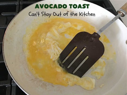 Avocado Toast | Can't Stay Out of the Kitchen | this fantastic #TexMex #recipe is made with #HawaiianBread #avocados, #FetaCheese, #ScrambledEggs or #PoachedEggs & #PicoDeGallo or #tomatoes. It's a spectacular #breakfast for weekends, company or even #holidays. It can be easily made to order to each person's preference. It's wonderful made with with #Guacamole & Pico. This breakfast entree is hearty, satisfying & filling. #HolidayBreakfast #AvocadoToast