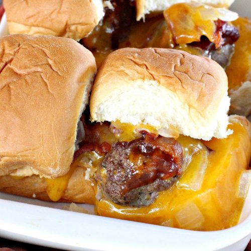 BBQ Meatball Sliders | Can't Stay Out of the Kitchen