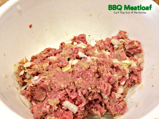 BBQ Meatloaf | Can't Stay Out of the Kitchen | this sensational #meatloaf is filled with #cheese and topped with your favorite #BBQ sauce for scrumptious, unbeatable flavor. #beef