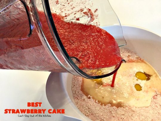 BEST Strawberry Cake | Can't Stay Out of the Kitchen | this is the best, richest, most decadent #strawberry #cake ever! Perfect for #holidays & special occasions like #MothersDay, #FathersDay or #ValentinesDay. #dessert