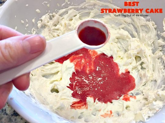 BEST Strawberry Cake | Can't Stay Out of the Kitchen | this is the best, richest, most decadent #strawberry #cake ever! Perfect for #holidays & special occasions like #MothersDay, #FathersDay or #ValentinesDay. #dessert
