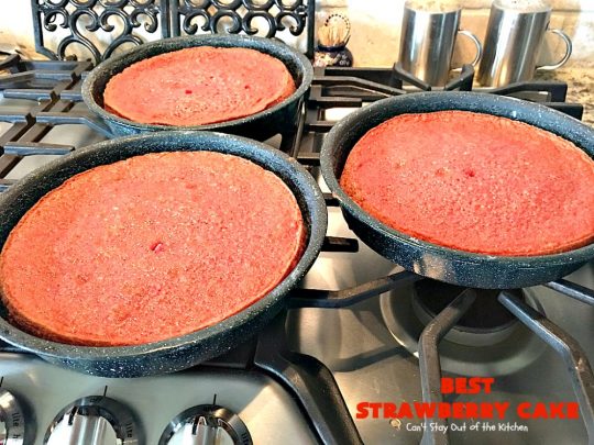 BEST Strawberry Cake | Can't Stay Out of the Kitchen | this is the best, richest, most decadent #strawberry #cake ever! Perfect for #holidays & special occasions like #MothersDay, #FathersDay or #ValentinesDay. #dessert