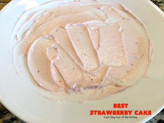 BEST Strawberry Cake | Can't Stay Out of the Kitchen | this is the best, richest, most decadent #strawberry #cake ever! Perfect for #holidays & special occasions like #MothersDay, #FathersDay or #ValentinesDay. #dessert
