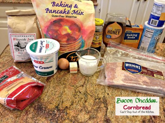 Bacon Cheddar Cornbread | Can't Stay Out of the Kitchen | BEST #cornbread I've ever eaten. #bacon #cheddarcheese #glutenfree