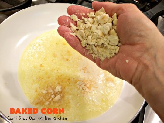 Baked Corn | Can't Stay Out of the Kitchen | This is one of our favorite #corn #casserole recipes. It's terrific for company dinners, #Thanksgiving or #Christmas. #cheese