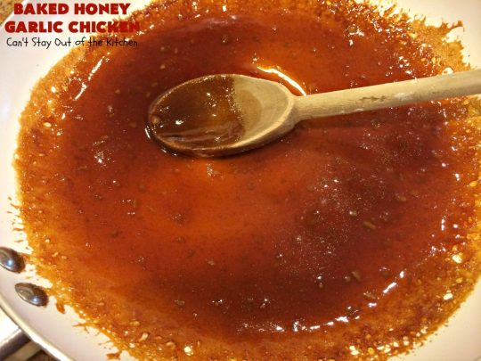 Baked Honey Garlic Chicken | Can't Stay Out of the Kitchen | this spicy #chicken #recipe is out of this world! The meat is breaded with #PankoBreadCrumbs and baked. The luscious sauce includes #honey, #Sriracha & soy sauce. The combination of flavors is dynamite. Makes a delicious weeknight dinner. I love how easy it is to make. #Asian #SesameSeeds #BakedHoneyGarlicChicken