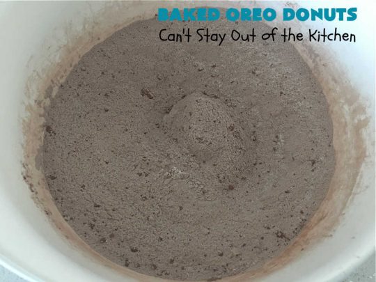Baked Oreo Donuts | Can't Stay Out of the Kitchen | these fantastic homemade #donuts are absolutely irresistible. They're filled with #OreoCookies & #chocolate extract. The donuts are glazed with a #CreamCheese icing plus more #OreoCookieCrumbs. Perfect for a #holiday #breakfast or #brunch like #Thanksgiving, #Christmas or #NewYearsDay. #HolidayBreakfast #BakedOreoDonuts