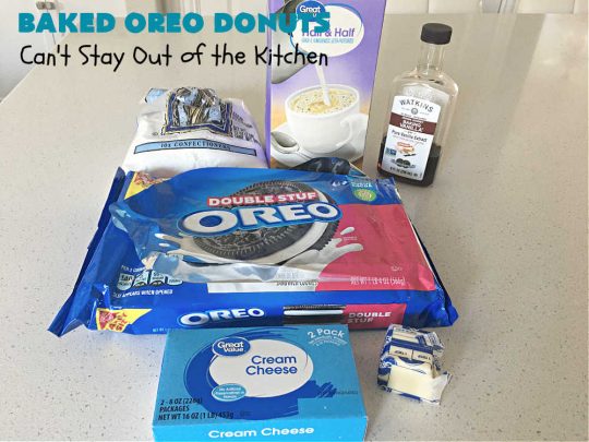 Baked Oreo Donuts | Can't Stay Out of the Kitchen | these fantastic homemade #donuts are absolutely irresistible. They're filled with #OreoCookies & #chocolate extract. The donuts are glazed with a #CreamCheese icing plus more #OreoCookieCrumbs. Perfect for a #holiday #breakfast or #brunch like #Thanksgiving, #Christmas or #NewYearsDay. #HolidayBreakfast #BakedOreoDonuts