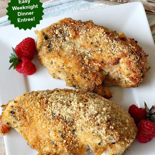 Baked Parmesan Chicken | Can't Stay Out of the Kitchen | this easy & delicious #chicken entree can be oven ready in about 5 minutes! It's perfect for weeknight or company dinners. #ParmesanCheese #BakedParmesanChicken