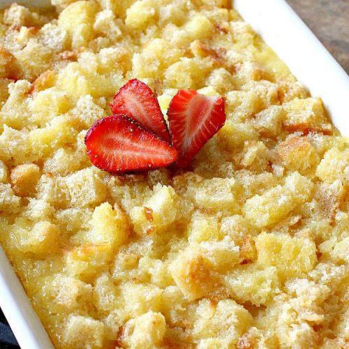 Baked Pineapple | Can't Stay Out of the Kitchen | amazing 6-ingredient side dish is so quick & easy. It's terrific for company or #holiday dinners like #MothersDay or #FathersDay. #pineapple #sourdoughbread