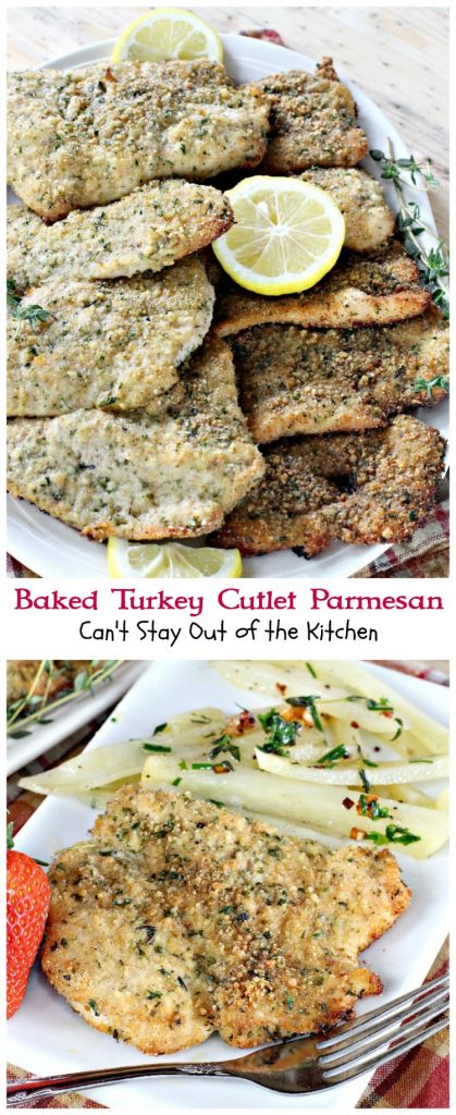 Baked Turkey Cutlet Parmesan | Can't Stay Out of the Kitchen | this fabulous #turkey recipe is so quick and easy to make, and also good with #chicken.
