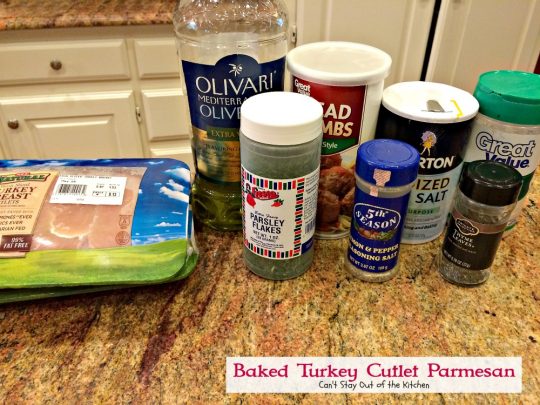 Baked Turkey Cutlet Parmesan | Can't Stay Out of the Kitchen | this fabulous #turkey recipe is so quick and easy to make, and also good with #chicken. 