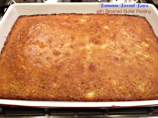 Banana Bread Bars with Browned Butter Frosting | Can't Stay Out of the Kitchen | these delicious #brownies are great for summer #holiday fun. The browned butter frosting is amazing. #bananas #dessert #cookie