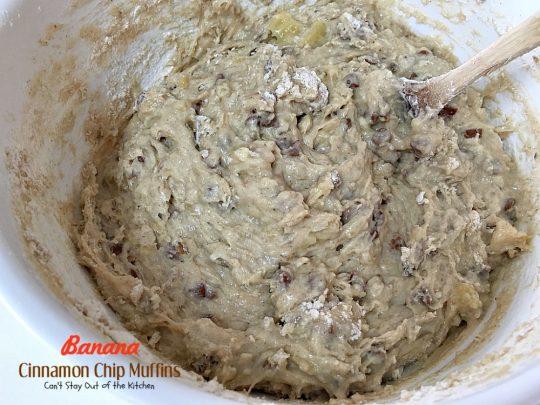 Banana Cinnamon Chip Muffins | Can't Stay Out of the Kitchen | you will drool over every bite of these luscious #banana #muffins. #cinnamonchips make them incredibly amazing. #breakfast