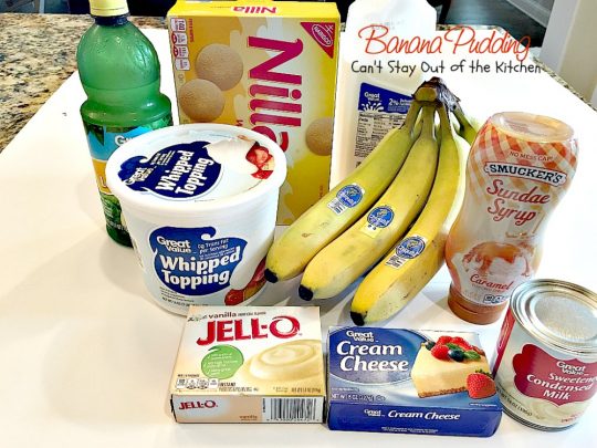 Banana Pudding | Can't Stay Out of the Kitchen | BEST #BananaPudding ever! This one has #caramelsauce squirted over each amazing layer making it rich, decadent and utterly divine! Great #dessert for summer #holidays. #bananas