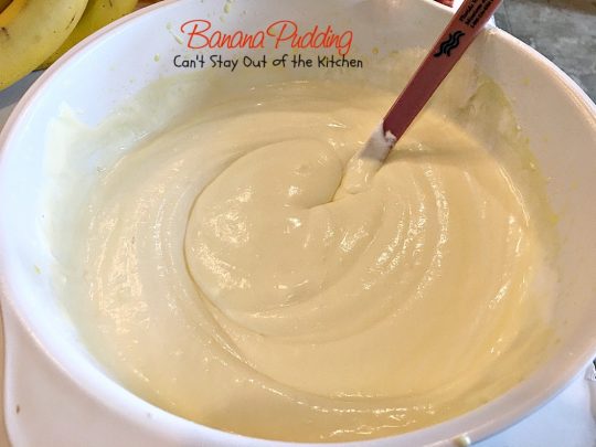 Banana Pudding | Can't Stay Out of the Kitchen | BEST #BananaPudding ever! This one has #caramelsauce squirted over each amazing layer making it rich, decadent and utterly divine! Great #dessert for summer #holidays. #bananas