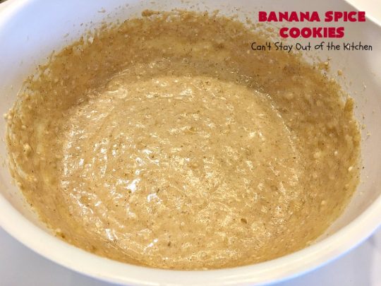 Banana Spice Cookies | Can't Stay Out of the Kitchen | these #cookies are fantastic. The icing is heavenly. Perfect for #MemorialDay or other summer #holidays. Great way to use up #bananas too! #dessert
