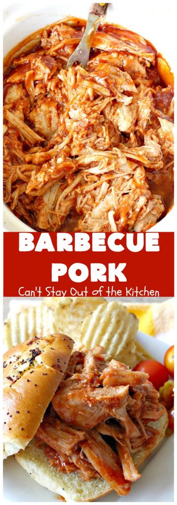 Barbecue Pork | Can't Stay Out of the Kitchen