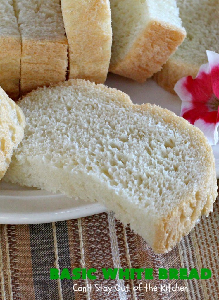 Basic White Bread | Can't Stay Out of the Kitchen | this is the easies #HomemadeBread #recipe ever since it's made in the #breadmaker. So delicious & bakes up perfectly every time. Wonderful side dish for any kind of meal. Delightful for #breakfast too. #bread #BasicWhiteBread