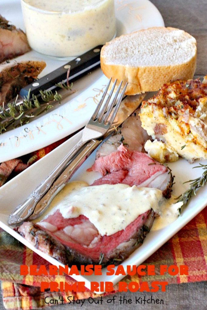 Bearnaise Sauce for Prime Rib Roast | Can't Stay Out of the Kitchen | we make this delicious #Bearnaisesauce every year for #Christmas when we make #primerib. It's easy and tasty. #glutenfree