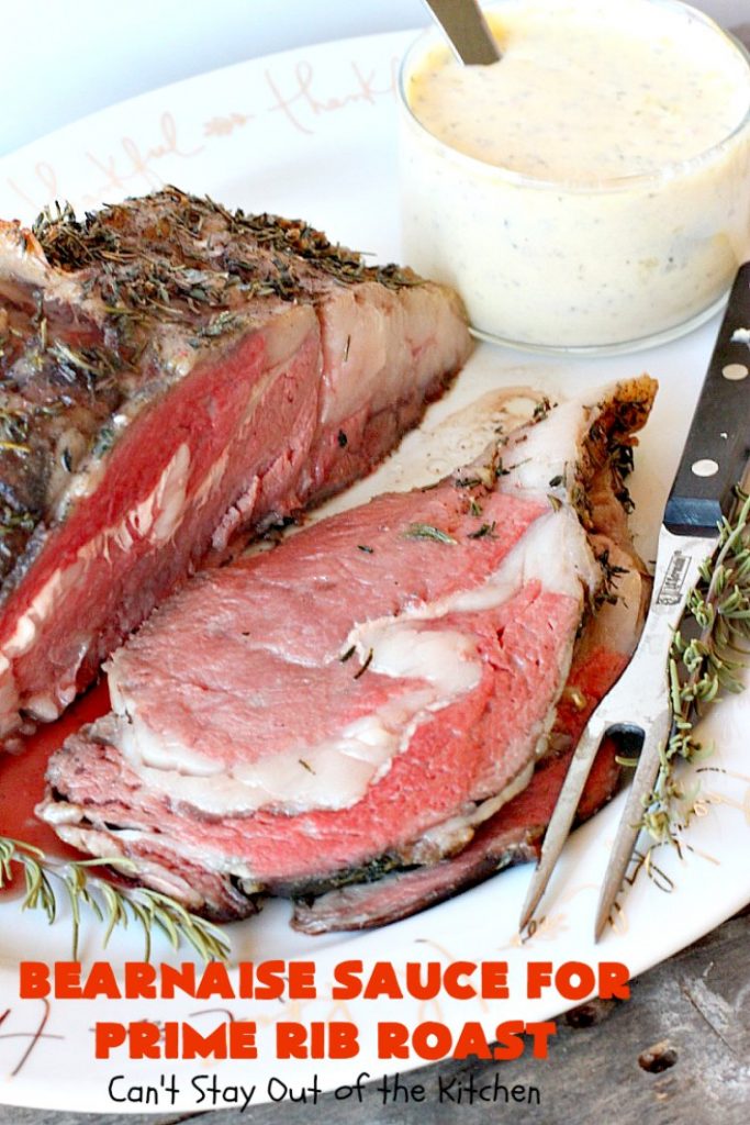 Bearnaise Sauce for Prime Rib Roast | Can't Stay Out of the Kitchen | we make this delicious #Bearnaisesauce every year for #Christmas when we make #primerib. It's easy and tasty. #glutenfree