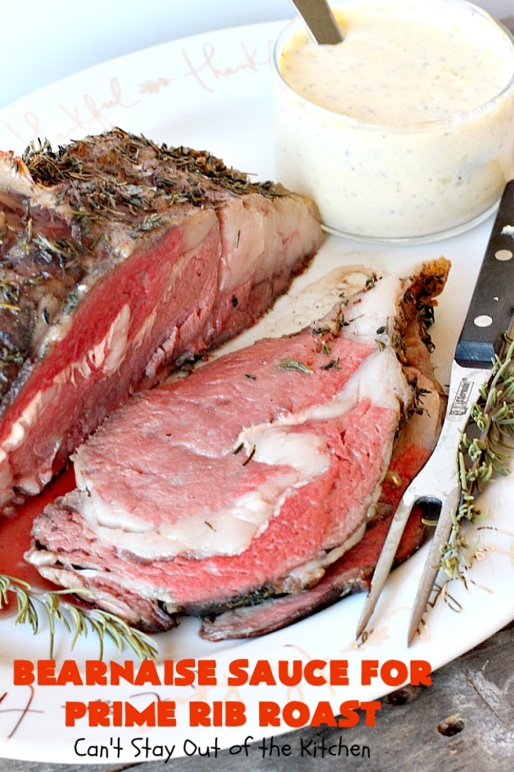 Bearnaise Sauce for Prime Rib Roast | Can't Stay Out of the Kitchen | we make this delicious #Bearnaisesauce every year for #Christmas when we make #primerib. It's easy and tasty. #glutenfree
