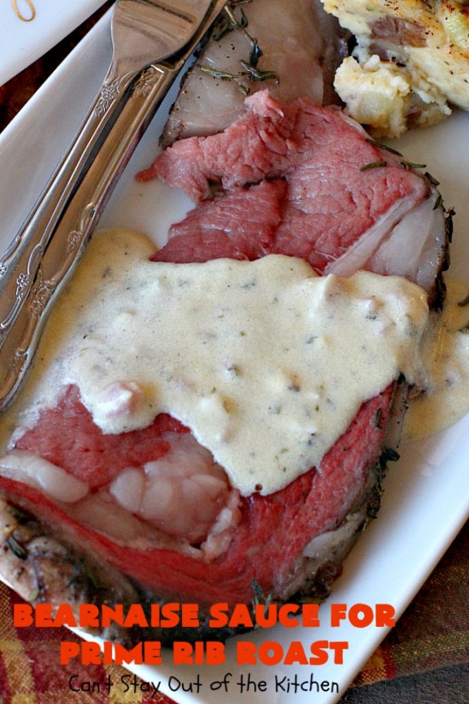 Bearnaise Sauce for Prime Rib Roast | Can't Stay Out of the Kitchen | we make this delicious #Bearnaisesauce every year for #Christmas when we make #primerib. It's easy and tasty. #glutenfree