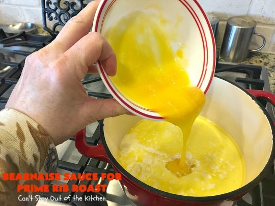 Bearnaise Sauce for Prime Rib Roast | Can't Stay Out of the Kitchen | we make this delicious #Bearnaisesauce every year for #Christmas when we make #primerib. It's easy and tasty. #glutenfree